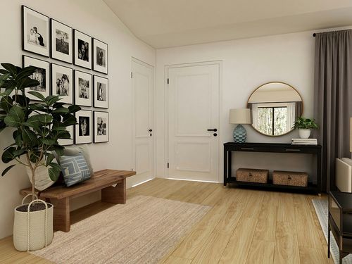 nuLOOM Elijah Farmhouse Seagrass Area Rug, 4x6, Black in Transitional Minimalistic Entryway