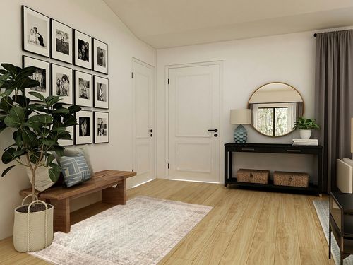 Keen Home Design Machine Washable Area Rugs with Non-Slip Backing, Ideal for Hallway, Living Room, Bedroom, Kitchen and Laundry Room, Vintage Moroccan and Low Pile Rug - (4' x 6') in Transitional Minimalistic Entryway