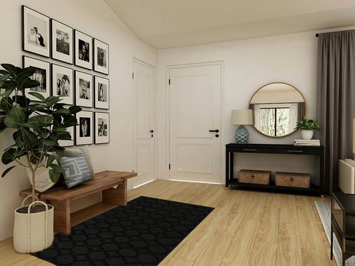 Garland Rug Sparta 4 ft. x 6 ft. Area Rug Black in Transitional Minimalistic Entryway