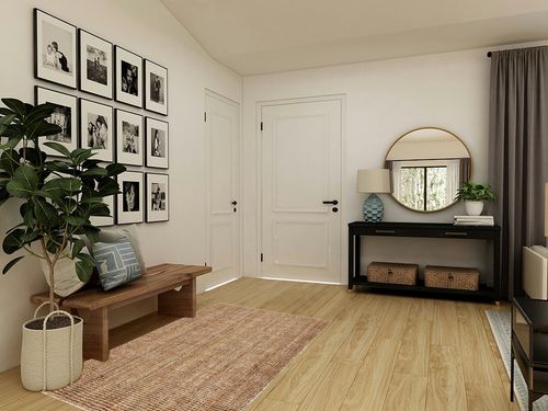 SAFAVIEH Natural Fiber Collection Accent Rug - 4' x 6', Natural, Handmade Chunky Textured Jute 0.75-inch Thick, Ideal for High Traffic Areas in Entryway, Living Room, Bedroom (NF447A) in Transitional Minimalistic Entryway
