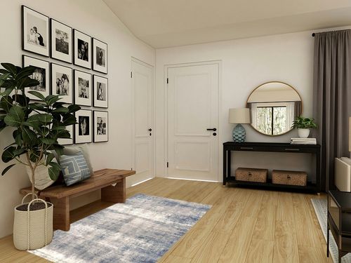 vivorug Washable Rug, Ultra Soft Area Rug 4x6, Non Slip Abstract Rug Foldable, Stain Resistant Rugs for Living Room Bedroom, Modern Fuzzy Rug (Gardual-Blue, 4'x6') in Transitional Minimalistic Entryway