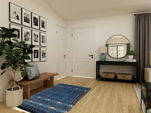 4x6 feet Handknotted Vintage Blue Wool Rug 120x180 cm Custom Area Blue Rug for Bedroom Oriental Rug, Classic Blue Rug for Livingroom in Transitional Minimalistic Entryway