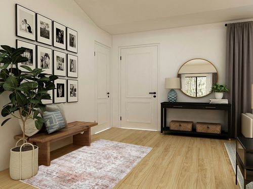 Bloom Rugs Washable Non-Slip 4' x 6' Rug - Ivory/Blush Traditional Area Rug for Living Room, Bedroom, Dining Room, and Kitchen - Exact Size: 4' x 6' in Transitional Minimalistic Entryway