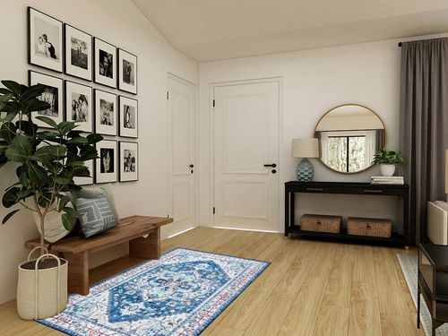 SONGLET 4x6 Area Rugs，Washable Rug in Transitional Minimalistic Entryway