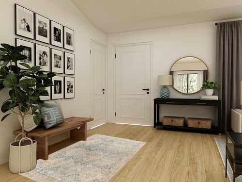 Becki Owens x Surya Marlene Area Rug, 3'11" x 5'7", Light Green/Beige in Transitional Minimalistic Entryway