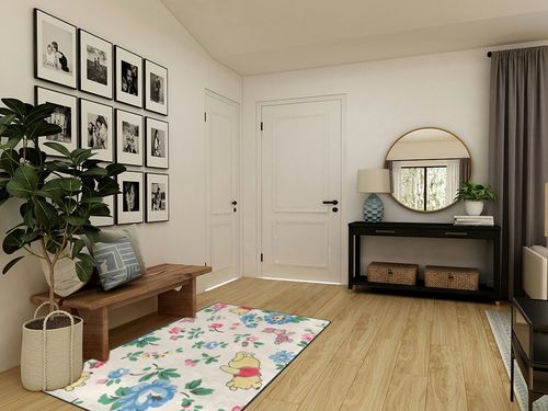 BAGBAS Large Honey Bear and Tiger Rug for Winnie The Pooh Anime Rug, Non-Slip Bathroom Rugs, Kitchen Rugs Velvet Carpet Floor Mat Rugs for Bedroom (Honey Bear 4, 36"x24") in Transitional Minimalistic Entryway