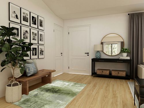 Sage Green Large Rectangular Area Rugs 4' x 6' Living Room, Durable Non Slip Rug Carpet Floor Mat for Bedroom Bedside Outdoor Modern Abstract Minimalist Painting Art in Transitional Minimalistic Entryway