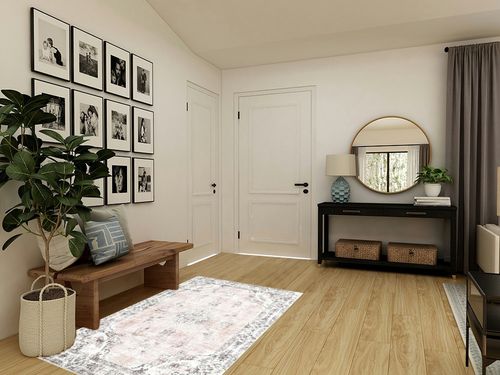 BRICHOEE Vintage Washable Area Rug 4x6 Light Pink Low-Pile Indoor Floral Print Carpet Non Slip Printed Persian Boho Rug for Living Room in Transitional Minimalistic Entryway