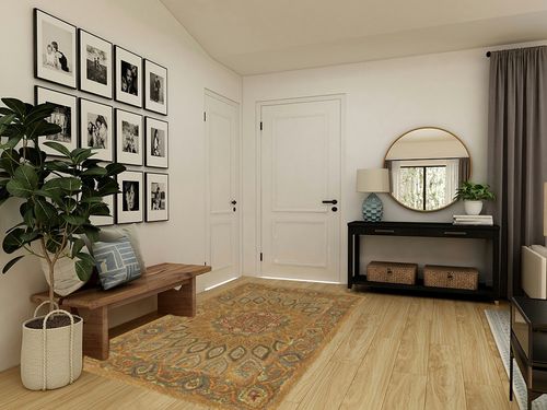 SAFAVIEH Heritage Collection Area Rug - 5' x 8', Light Brown & Grey, Handmade Traditional Oriental Wool, Ideal for High Traffic Areas in Living Room, Bedroom (HG914A) in Transitional Minimalistic Entryway