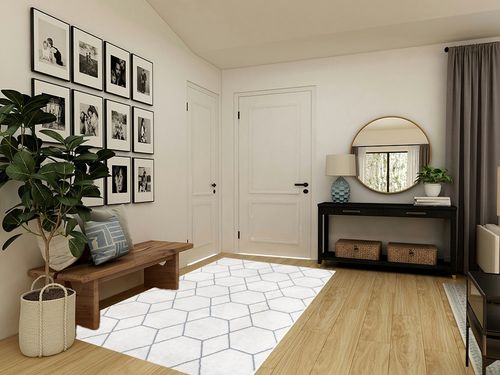 nuLOOM Veronica Geometric Honeycomb Area Rug, 5x8, Blue in Transitional Minimalistic Entryway