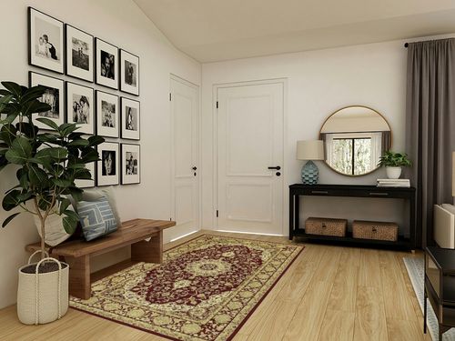 WESTLOOM Area Rug 5x8 Vintage Bohemian Medallion Rugs Boho Floral Floor Cover Indoor Soft Plush Rug Retro Oriental Non-Slip Floor Mat Non-Slip Non-Shedding Throw Carpet for Living Room Bedroom Red in Transitional Minimalistic Entryway
