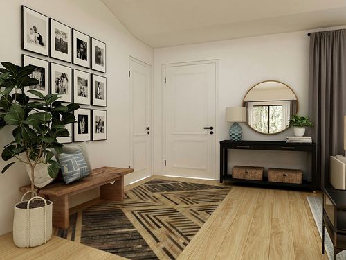 nuLOOM Elaine Handmade Leather Cowhide Geometric Area Rug, 5x8, Grey in Transitional Minimalistic Entryway