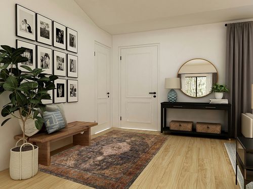 Loloi II Loren Collection LQ-02, Plum/Multi 5'-0" x 7'-6", Area Rug, Soft, Durable, Vintage, Distressed, Low Profile, Non-Shedding, Easy Clean, Living Room Rug in Transitional Minimalistic Entryway