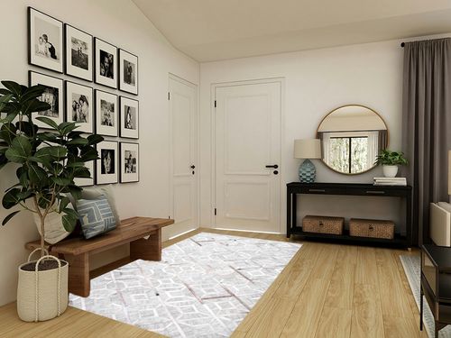 nuLOOM Chanda Modern Cowhide Area Rug, 5x8, Grey in Transitional Minimalistic Entryway