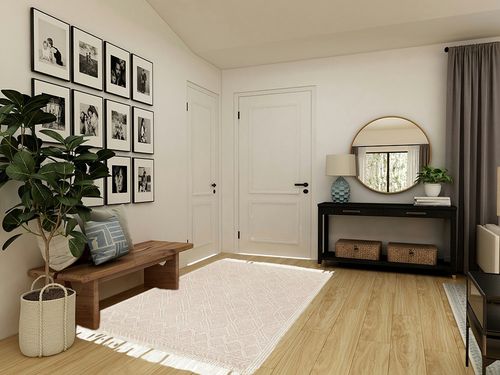 Mark&Day Area Rugs, 5x7 Staveley Bohemian/Global Bright Pink Area Rug, Cream/Pink/Ivory Carpet for Living Room, Bedroom or Kitchen (5' x 7'6") in Transitional Minimalistic Entryway