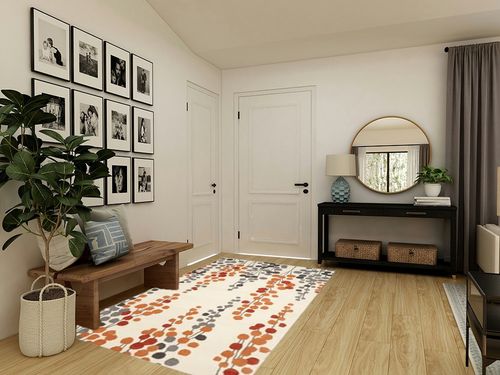 SAFAVIEH Soho Collection 5' x 8' Beige / Orange SOH338B Handmade Premium Wool & Viscose Area Rug in Transitional Minimalistic Entryway