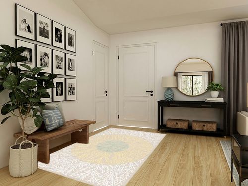 SAFAVIEH Soho Collection Area Rug - 5' x 8', Beige & Yellow, Handmade Wool & Viscose, Ideal for High Traffic Areas in Living Room, Bedroom, Dining (SOH257D-5) in Transitional Minimalistic Entryway