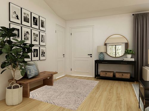 New Home Geometric Honeycomb Hand-Tufted Wool Area Rug - 5' x 7' in Transitional Minimalistic Entryway
