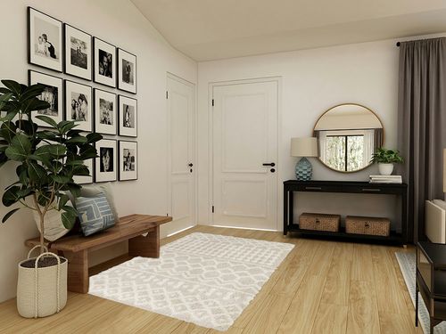 Artistic Weavers Hapsburg Moroccan Shag Area Rug, 5'3" x 7'3", Beige in Transitional Minimalistic Entryway