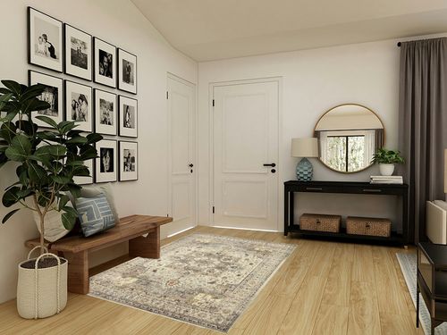 Area Rugs for Living Room: 5x7 Rug for Bedroom Machine Washable with Non Slip Backing Non Shedding, Boho Medallion Floral Large Carpet for Dining Room Nursery Home Office Indoor Decor Grey/Beige in Transitional Minimalistic Entryway