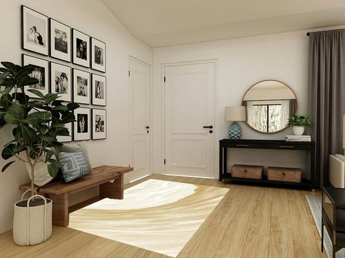 Eroyat Modern Indoor Slim Area Rug,5x7 Feet Large Living Room Bedroom Rug,Light Luxury Entryway Kitchen Rug,Non-Slip Non-Shedding Low Pile Easy Clean Home Decor,Brown-White in Transitional Minimalistic Entryway