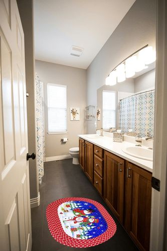 Christmas Doormat Snowman Winter Christmas Door Mat 30 X 19.5 Inch Braided Oval Rug Indoor Outdoor Entrance Door Mat Winter Welcome Doormats Floor Rug for Holiday Decoration Entryway Front Porch Décor in Wooden and Grey Bathroom