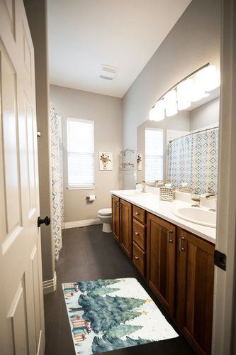 Fluffy Bath Rug Christmas Tree Stars Xmas Gift,Non Slip Shag Carpet Soft Floor Door Mat Farm Pine Tree Green Gradient,Absorbent Entrance Rugs for Kitchen Bathroom Living Room 20x31in in Wooden and Grey Bathroom