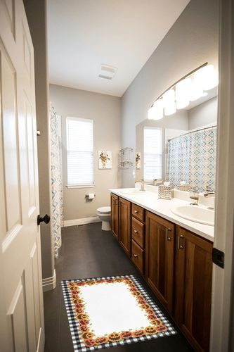 Halloween Pumpkins Plush Shag Bath Rugs Ghost Face Cartoon Theme Soft Fluffy Floor Doormat Carpet,Non-Slip Door Mats for Living Room Bedroom Kitchen Entryway Black White Check in Wooden and Grey Bathroom