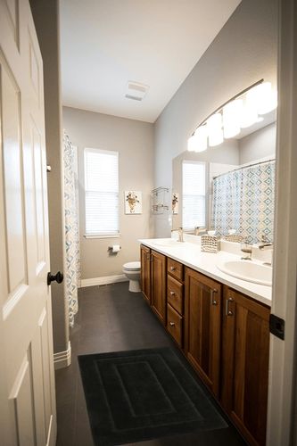 GRANNY SAYS Black Bathroom Rug, Non Slip Bath Mats for Bathroom, Super Soft and Water Absorbent, Microfiber Bath Rugs, Machine Wash Dry, Bathroom Rugs for Bathroom Floor, Tub and Shower, 20 x32 in Wooden and Grey Bathroom