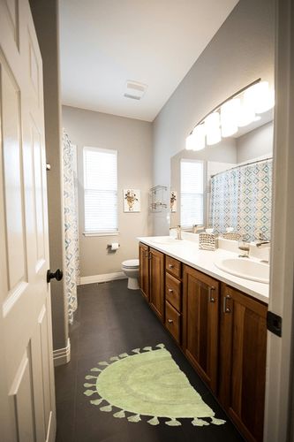 Half Circle Boho Bathroom Rug with Tassels 100% Cotton Hand-Woven Bath Mat Non Slip Absorbent Bath Rugs with Rug Pad Washable Boho Bath Mat Carpet for Tub, Shower 20"x32" in Wooden and Grey Bathroom