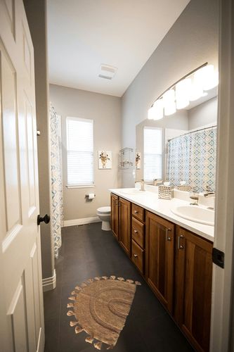 Cute Bathroom Rug Tufted Cotton Rug with Tassels Hand Woven Cotton Mat Washable Area Rug for Entryway Bedroom Laundry Living Room - 19.7"x31.5", Brown in Wooden and Grey Bathroom