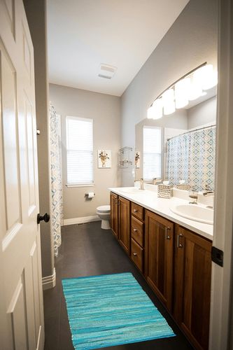 100% Cotton Rag Rug 2x3' - Multicolor Chindi Rug - Hand Woven & Reversible for Living Room Kitchen Entryway Rug - Teal,Kitchen Rugs, Farmhouse Rugs, Rugs for Living & Bedroom,Woven Rugs in Wooden and Grey Bathroom