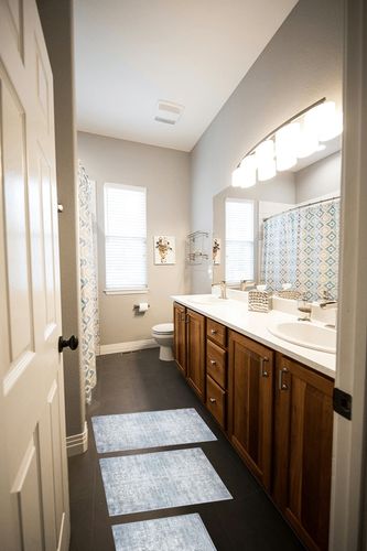 MATBAR Kitchen Rugs Sets of 3 Non Slip Washable Kitchen Mats for Floor 3 Piece Set Boho Kitchen Rug Sets Gray Runner Carpets Absorbent for Laundry Room Hallway Sink Bathroom in Wooden and Grey Bathroom