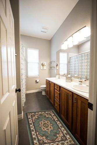 Antep Rugs Alfombras Oriental Traditional 2x4 Non-Skid (Non-Slip) Low Profile Pile Rubber Backing Kitchen Area Rugs (Green, 2'3" x 4') in Wooden and Grey Bathroom