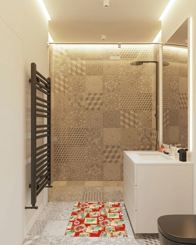 Christmas Area Rug for Living Room Bedroom 2x3, Large Runner Rug Carpet Washable Rugs Non-Shedding Floor Cover Mat for Kitchen Dining Kids Room Decor Poinsettia Pine Needle Rustic Stamp Red in White Tiled Bathroom