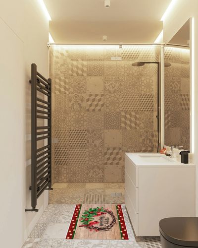 Area Rug, Red Wood Grain Berry Merry Christmas Poinsettia Cardinals Area Rug, Living Room Rugs, Area Rugs for Bedroom Decor&Living Room Decor, Carpet 2x3ft Bedroom Rug, Rugs for Living Room in White Tiled Bathroom