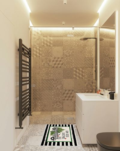 Area Rug, Snowflake Vintage Truck Farm Fresh Christmas Tree Area Rug, Living Room Rugs, Area Rugs for Bedroom Decor&Living Room Decor, Carpet 2x3ft Bedroom Rug, Rugs for Living Room in White Tiled Bathroom