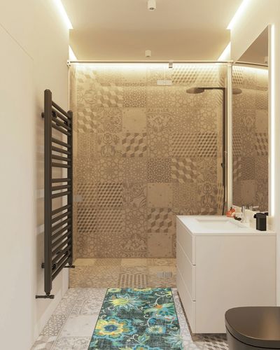 Beeiva Floral Rug Runners for Hallways, 2x5 Green Kitchen Runner Rug Washable, Modern Plant Non-Shedding Bathroom Front Door Rug Non-Slip Hallway Runner Rug for Entryway Bedroom Kitchen in White Tiled Bathroom