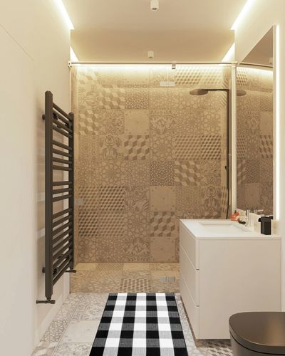 Frendy Buffalo Plaid Outdoor Rug, 27.5" x 43" (2.3' x 3.6') Hand-Woven Plaid Rug for Front Porch, Washable Layered Door Mat, Cotton Black and White Checkered Rug for Living Room/Entryway in White Tiled Bathroom