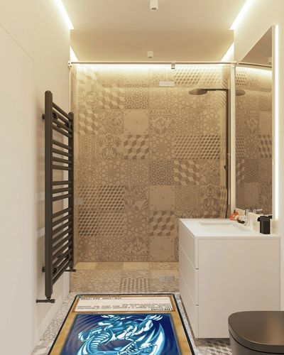 Anime Cartoon Area Rugs 3D Print Large Carpet for Boys Girls Kids Bedroom Non-Slip Floor Mat for Living Room Home Decor Rug 60x40inch in White Tiled Bathroom