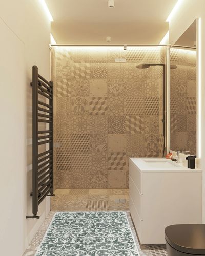 Morebes Vintage Gray Rug,3x5 Area Rug Washable Entryway Rugs Indoor Non Slip,Soft Floral Kitchen Rugs Bathroom Mat,Indoor Accent Floor Throw Carpet for Entrance Coffee Table RV in White Tiled Bathroom