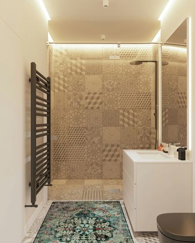 Lahome Bohemian Floral Medallion Area Rug - 3x5 Washable Bedroom Rug Entryway Mat, Non Slip Pet Friendly Turkish Nursery Carpet for Kitchen Sink Camper Couch Living Dining Room Office Hardwood in White Tiled Bathroom