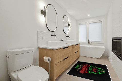 LIICHEES All I Want for Christmas is You Area Rug 63x48in Washable Rugs for Living Room Bedroom Large Rug Indoor Decorative Carpet Yoga Mat in Scandinavian Neutral bathroom