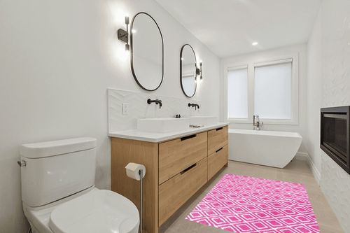 Soft Area Rugs for Bedroom Living Room in Scandinavian Neutral bathroom