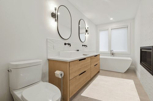 Mclellan Solid Color Machine Made Power Loom Area Rug in Ivory Laurel Foundry ... in Scandinavian Neutral bathroom