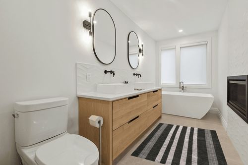Jonathan Y Timantii Bohemian Medallion Textured Weave Indoor/Outdoor Machine ... in Scandinavian Neutral bathroom