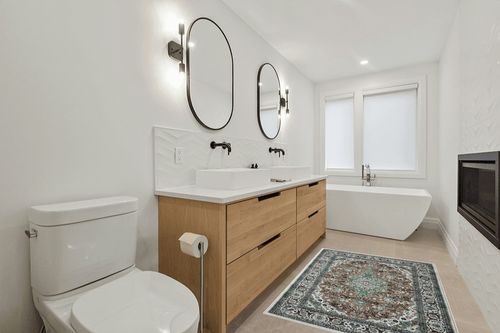 RUGSREAL 4x6 Area Rug Vintage Medallion Area Rug Floral Print Area Rug Stain & Water Resistant Washable Rug Non-Shedding Indoor Floor Cover for Living Room Bedroom Decor, Green, 4x6 Feet in Scandinavian Neutral bathroom