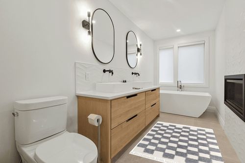 Lahome Checkered Boho Rugs for Living Room, 4x6 Bedroom Rug Washable Grey Entryway Office Throw Rug with Tassels, Farmhouse Tufted Dining Mat Cotton Floor Carpet for Nursery Dorm Gifts in Scandinavian Neutral bathroom