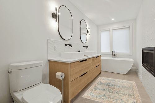 Becki Owens x Surya Marlene Area Rug, 3'11" x 5'7", Light Green/Beige in Scandinavian Neutral bathroom