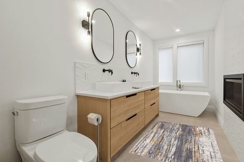 Abani Rugs Grey & Yellow Painted Pattern Area Rug Bold Rugged Contemporary Modern Style Accent, Laguna Collection | Turkish Made Superior Comfort & Construction | Stain Shed Resistant 4' x 6' in Scandinavian Neutral bathroom